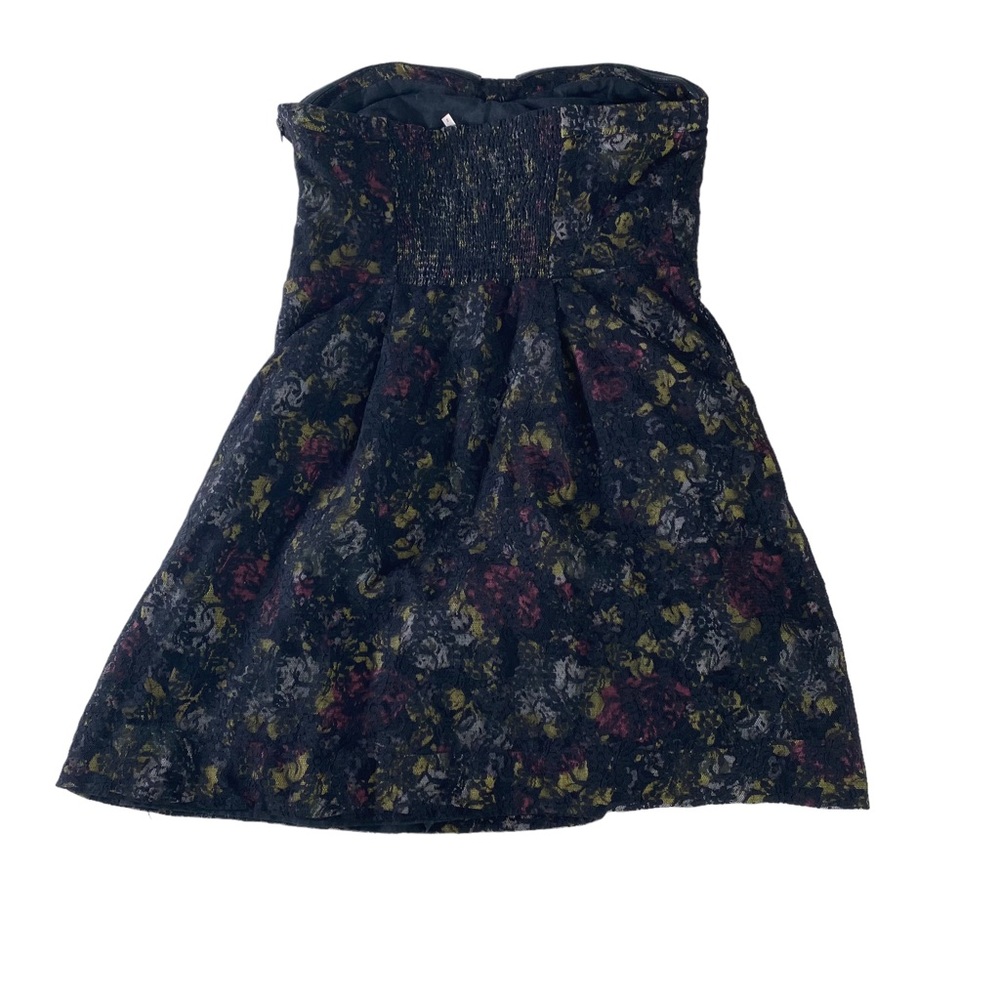 Free People Women's Mini Halter Dress Black Floral Lace Size 2 Lining  Party. - Picture 9 of 14
